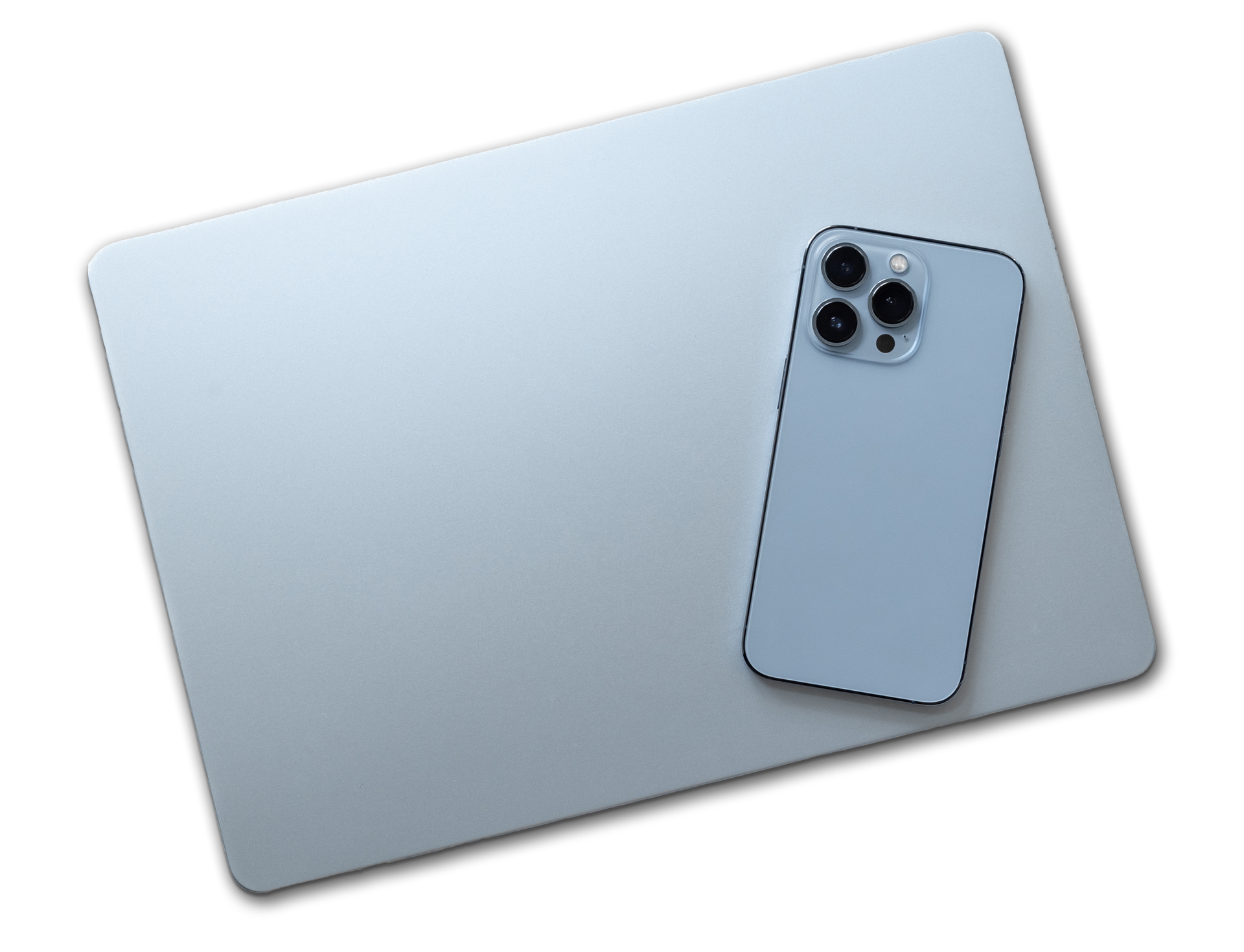 Téléphone type iPhone et tablette détourés