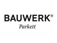 Logo BAUWERK Parkett en caractères noirs sur fond blanc