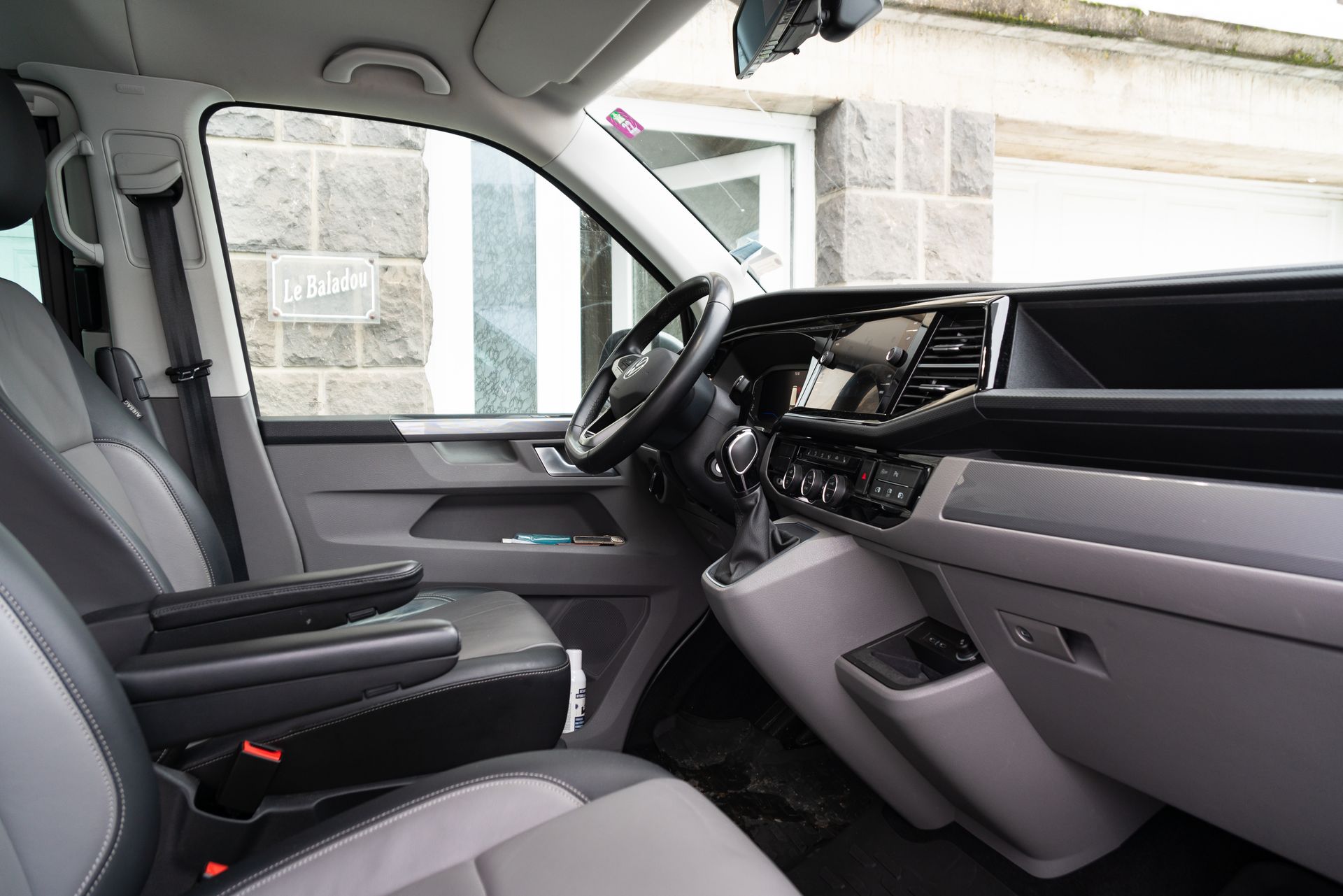 Intérieur d'un taxi