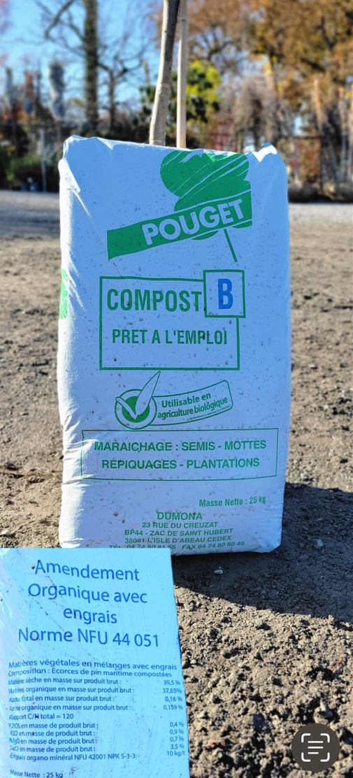 Sachet de fumure organique