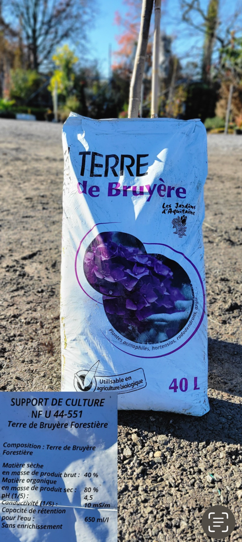 Sachet de terre de bruyère
