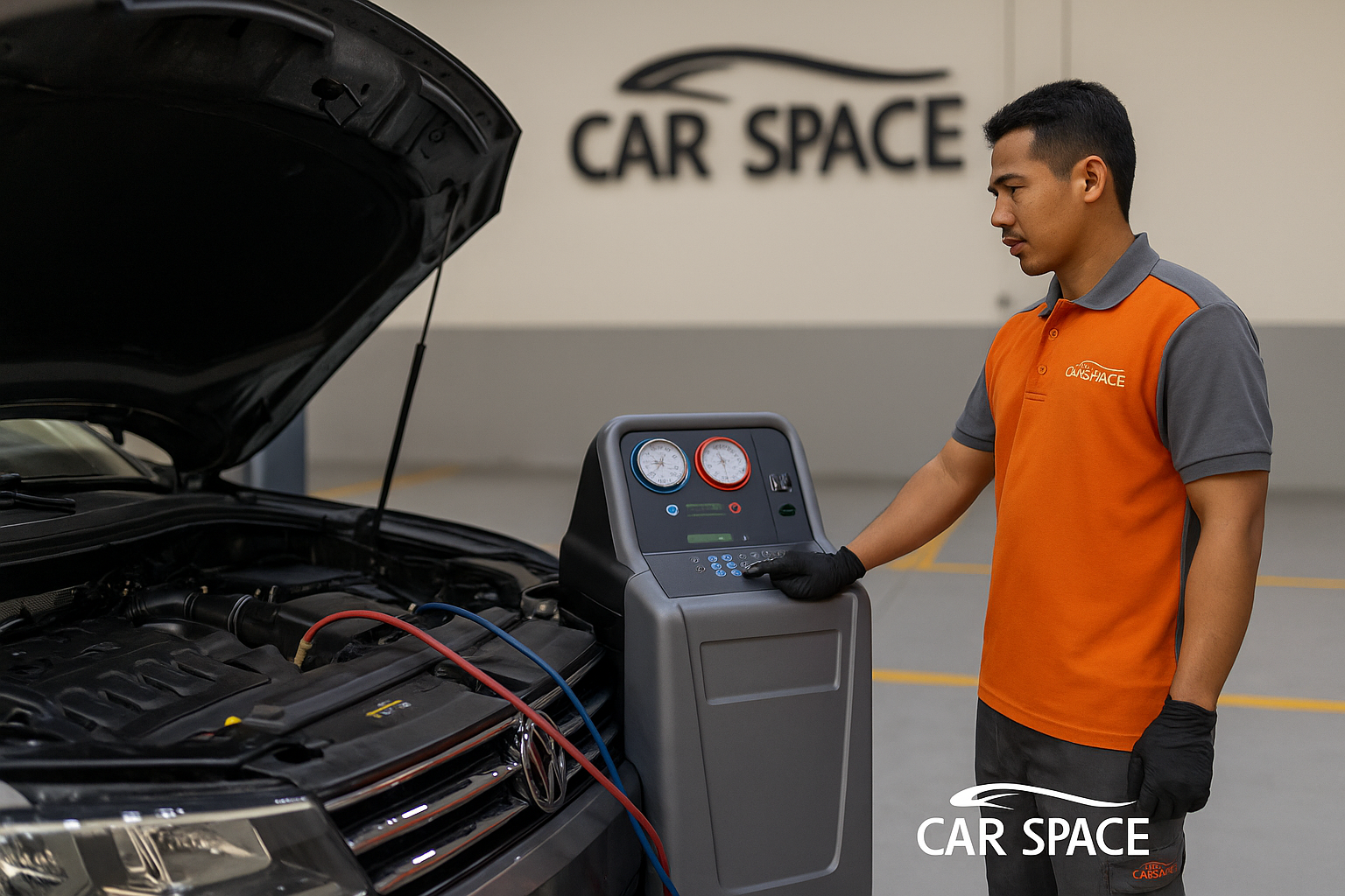 تعبئة فريون-اصلاح مكيف سيارة -فريون-carsspace