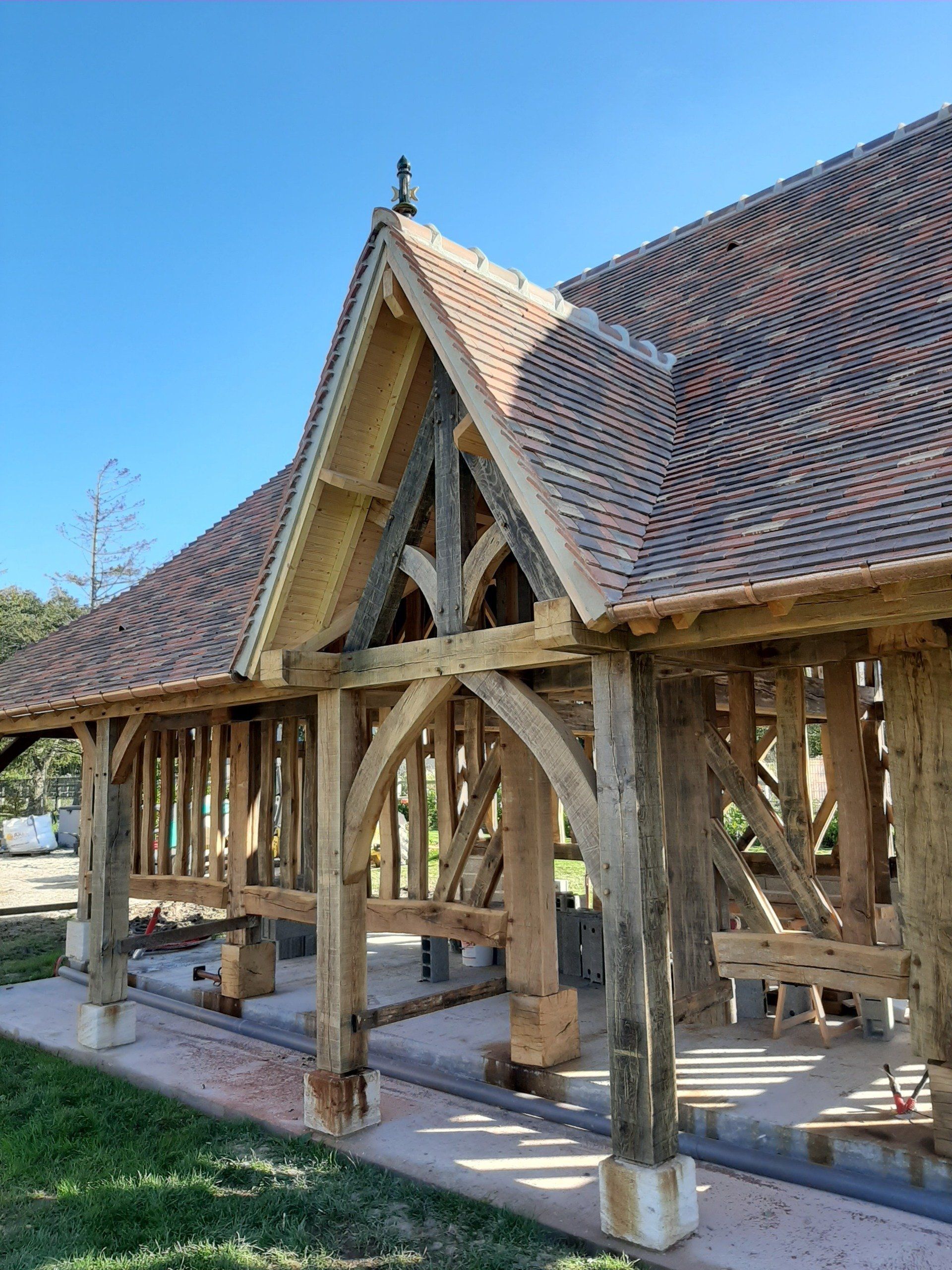 Maison normande : pendant travaux