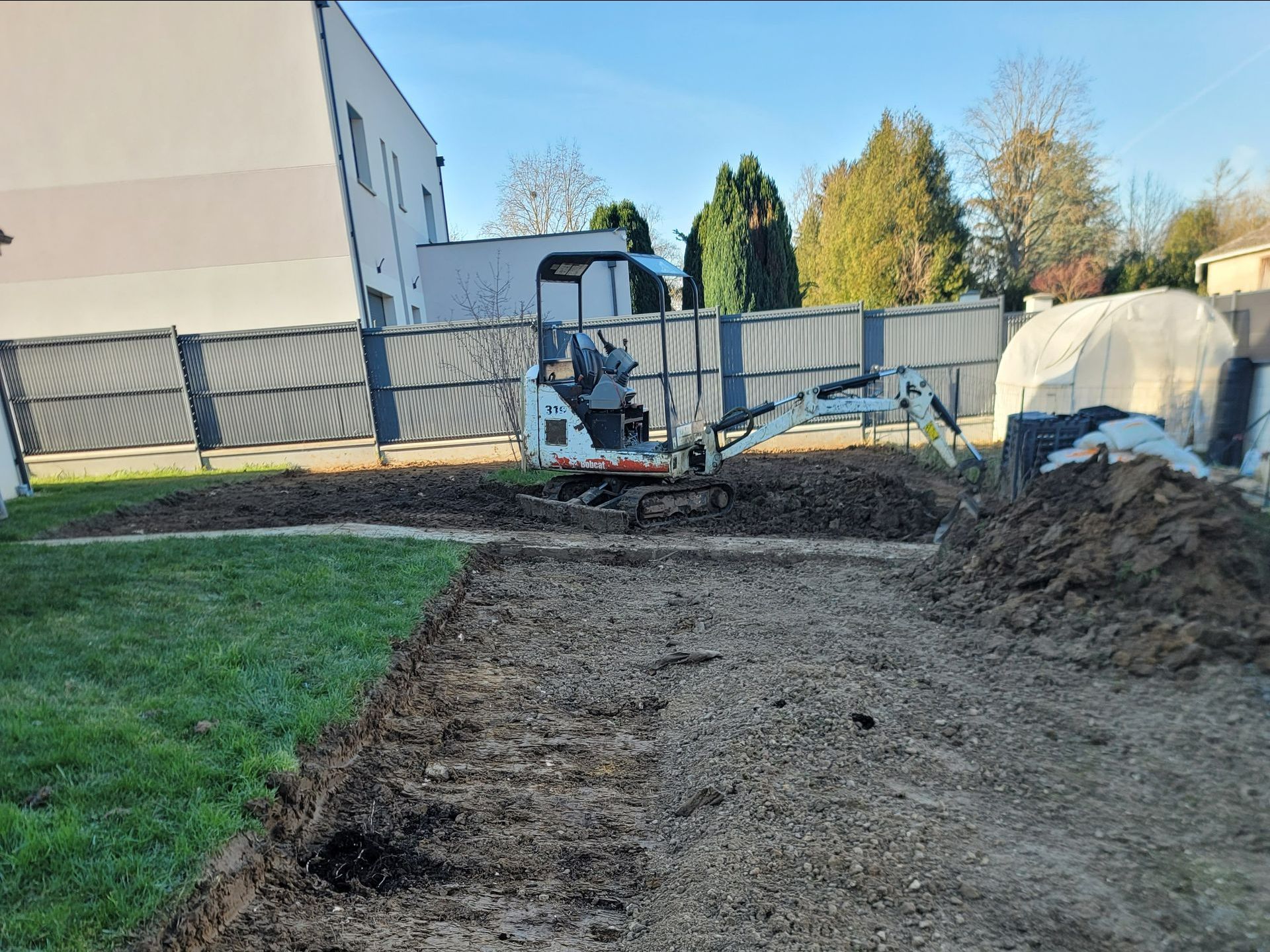 Extérieur terrassé