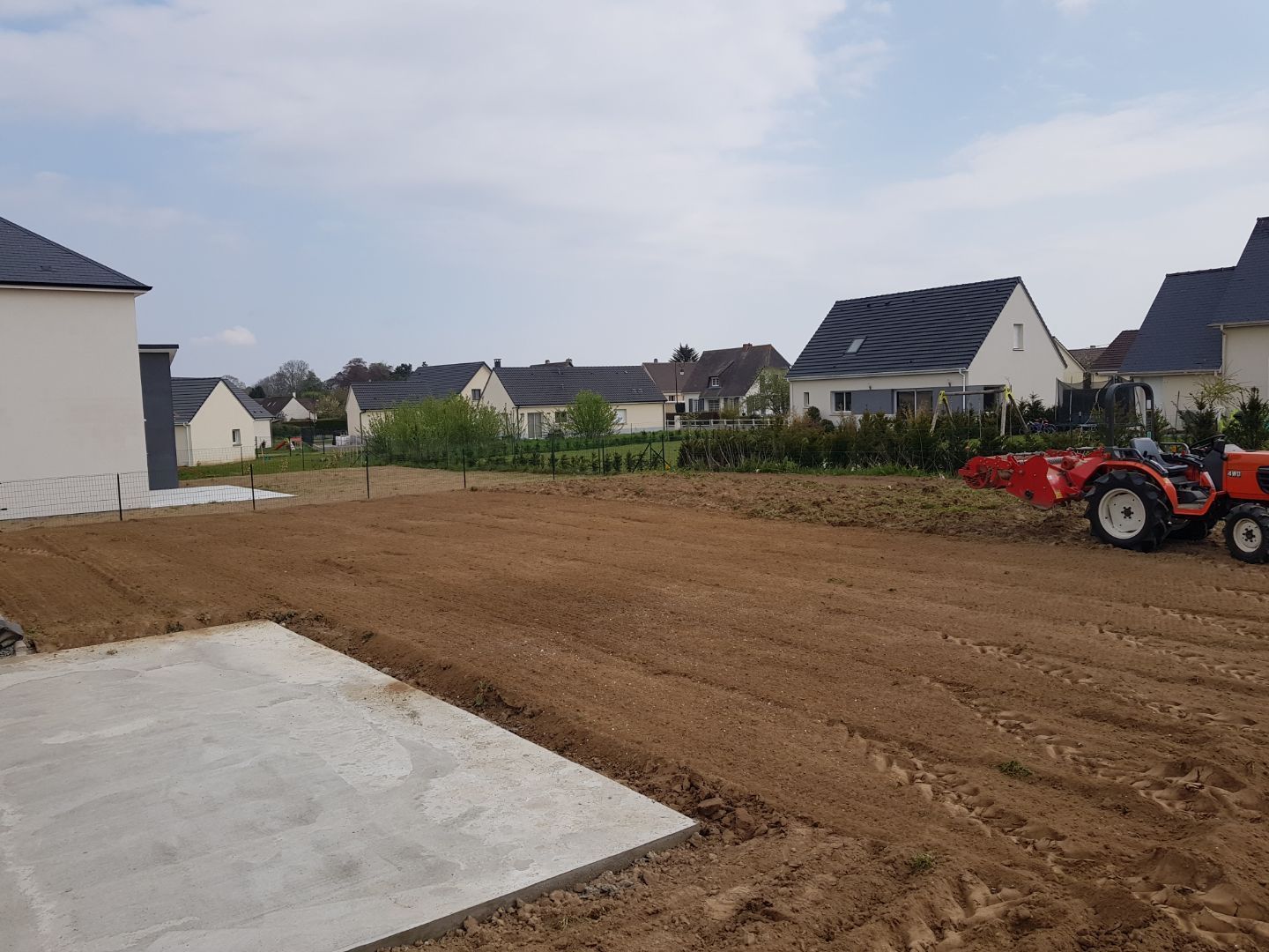 Création de jardins avec terrassement