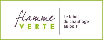 Logo Flamme Verte le label du chauffage au bois.