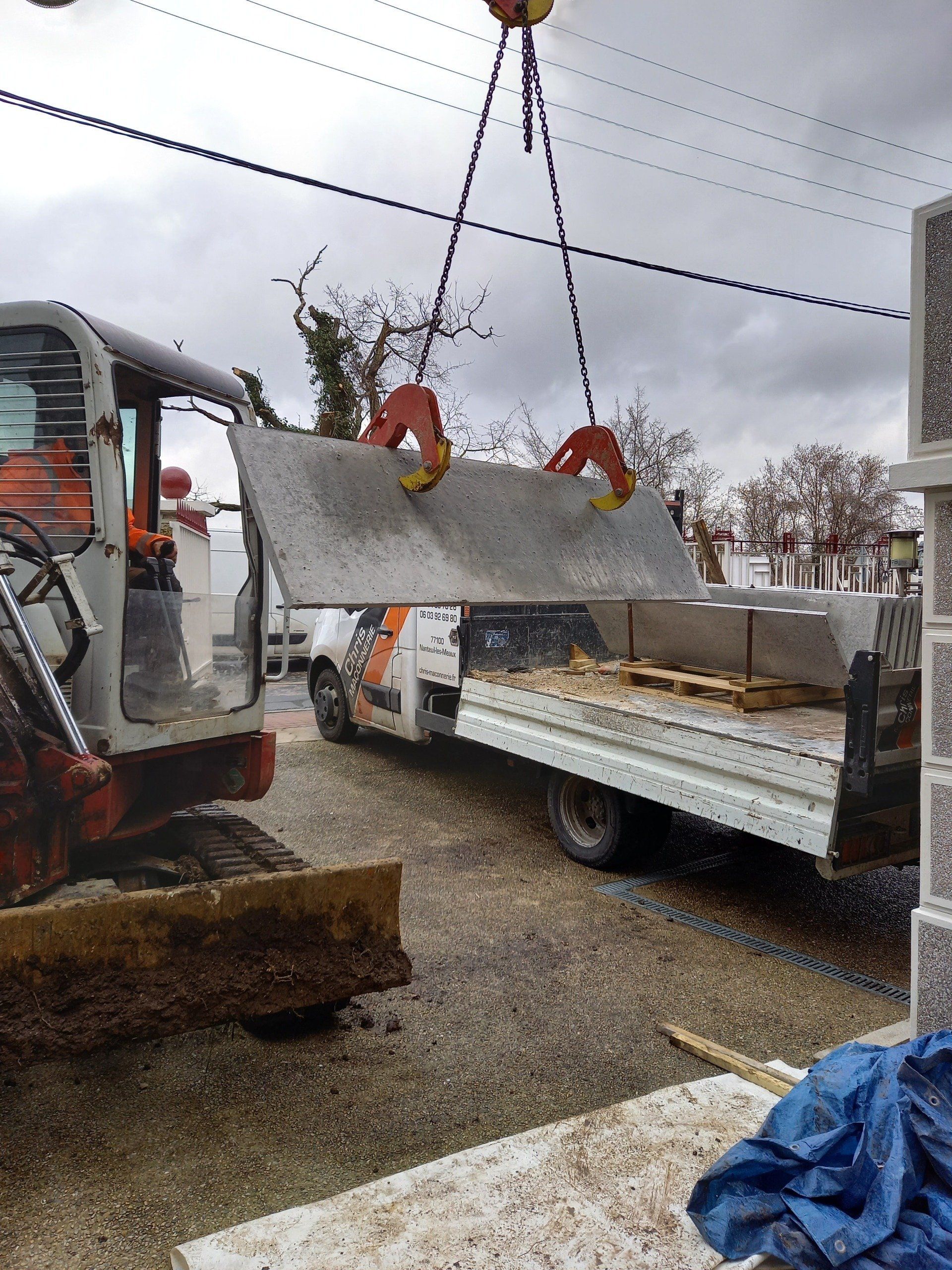 Arrivage plaque de béton pour murs