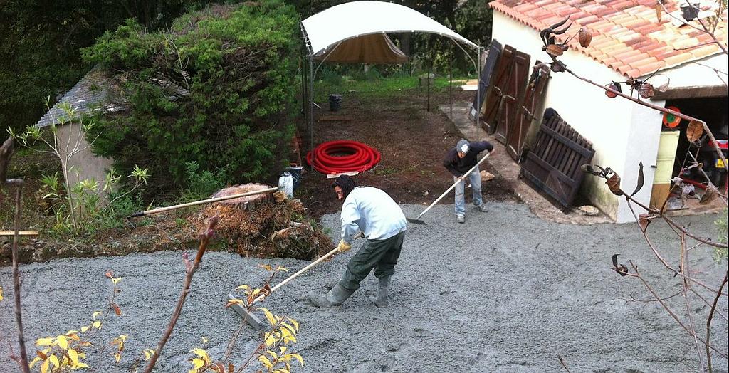 Chantier de cimentage