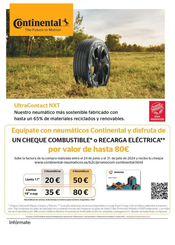 Anuncio de neumáticos Continental
