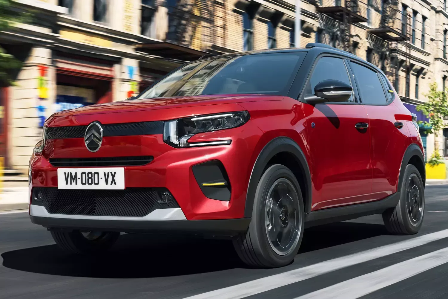 Nouvelle voiture rouge Citroën
