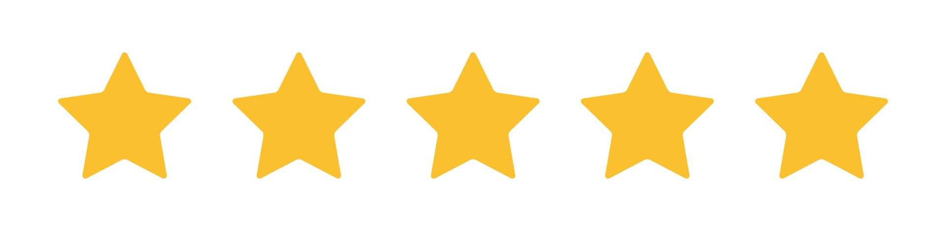 Cinq étoiles jaunes