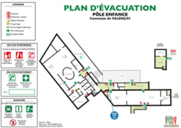 plan d'évacuation