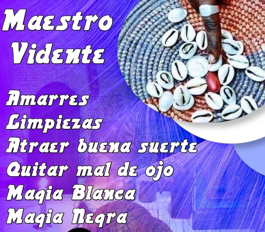 Maestro vinte ad con amuletos, conchas blancas y afirmaciones sobre amor, suerte y hechizos