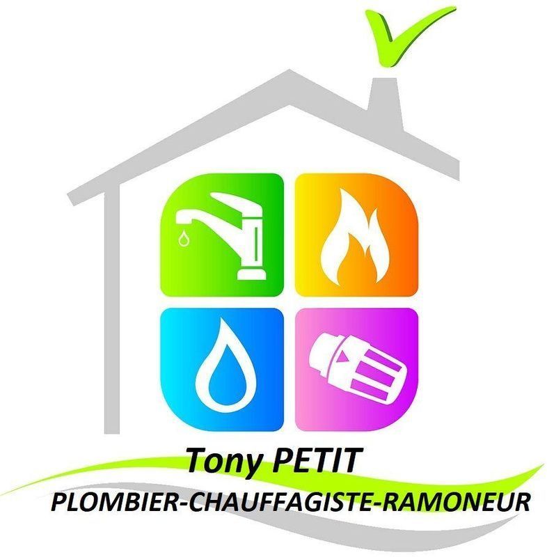 Logo Tony PETIT, Plombier - Chauffagiste - Ramoneur.