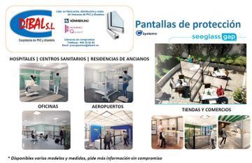 Un anuncio en español de pantallas protectoras Seeglass.
