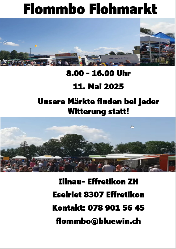 2 QUARTAL 2025 - Hubis Flohmarkt Termine