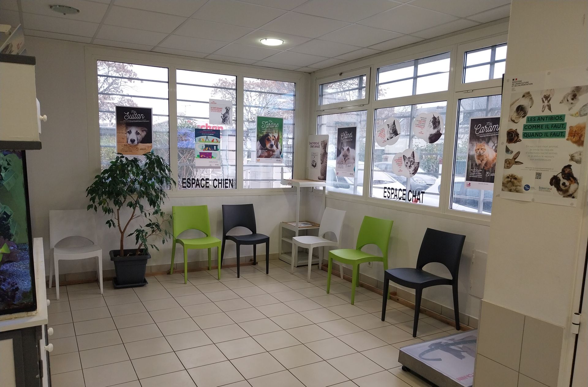 Un écran d'ordinateur dans une pièce