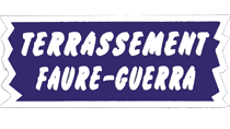 Logo de l'entreprise Terrassement Faure-Guerra blanc