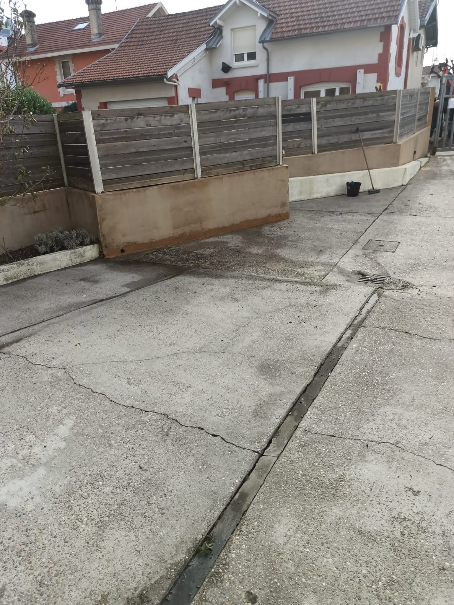 Terrasse après nettoyage haute pression