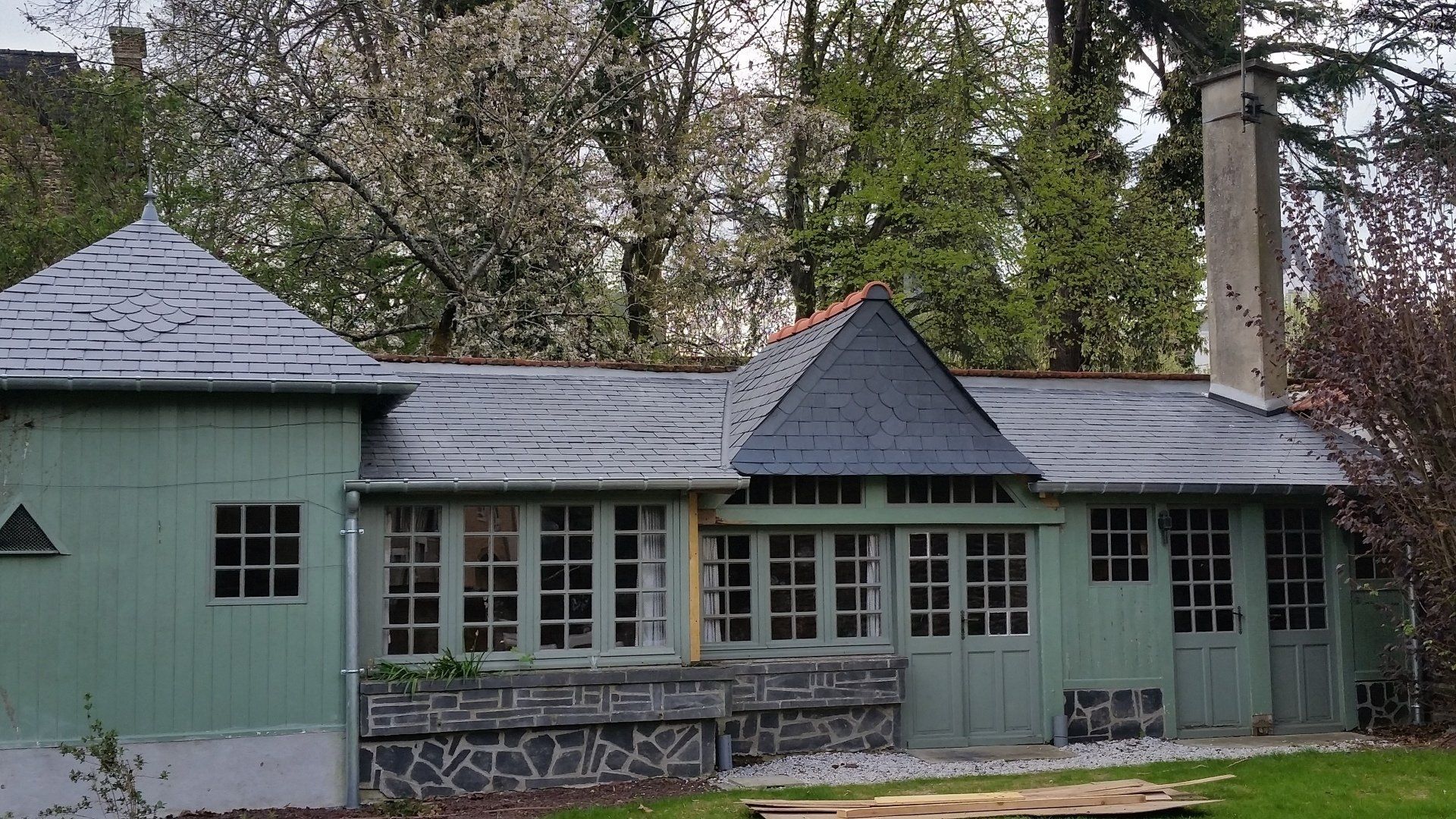 Couverture en ardoise