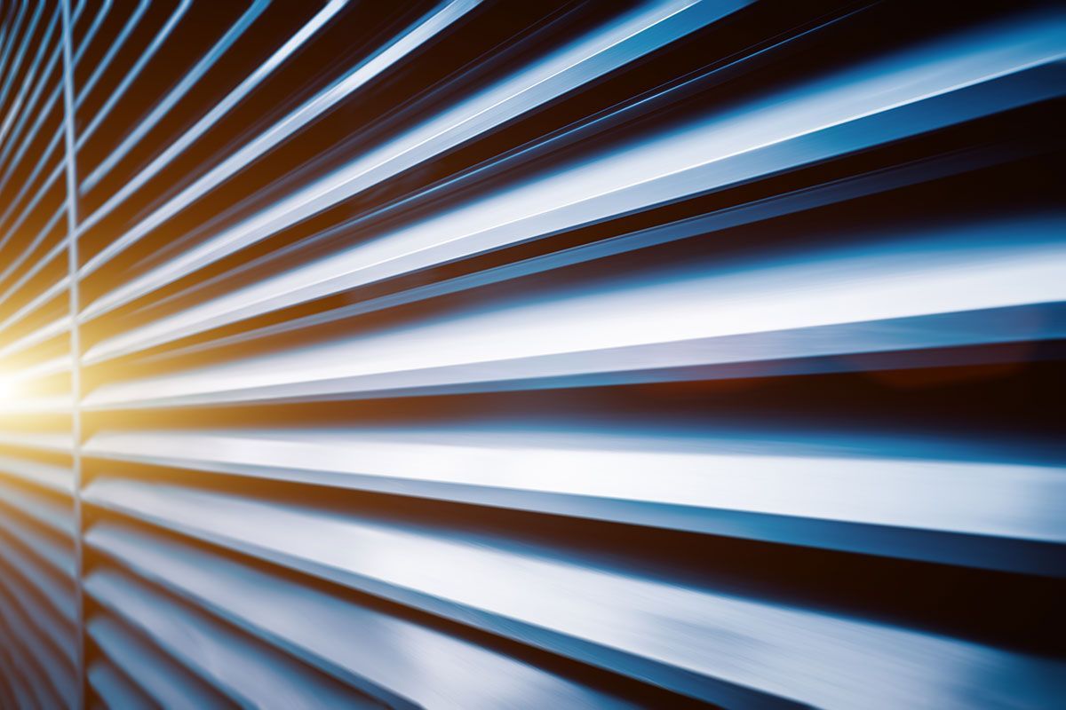 Zoom sur les lame en aluminium de volet roulant