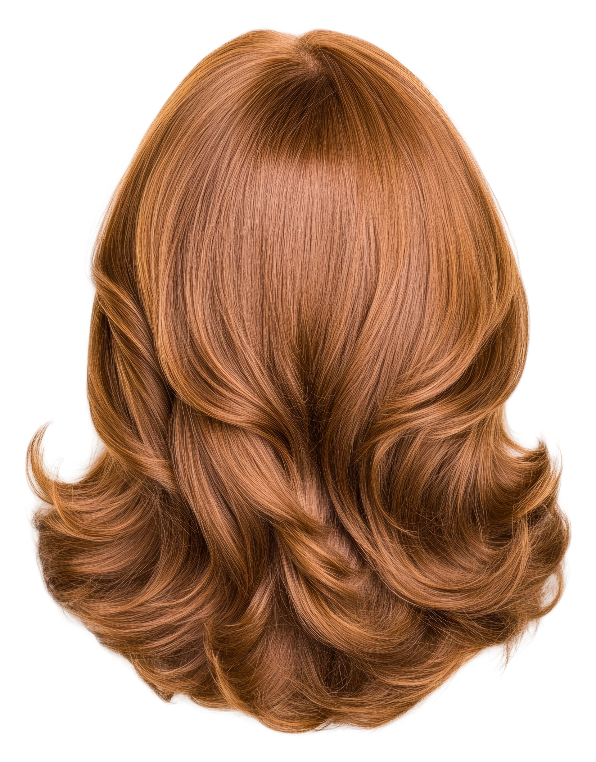 Des cheveux roux.