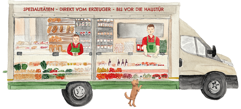 Hof Hörnemann Wagen Illustration