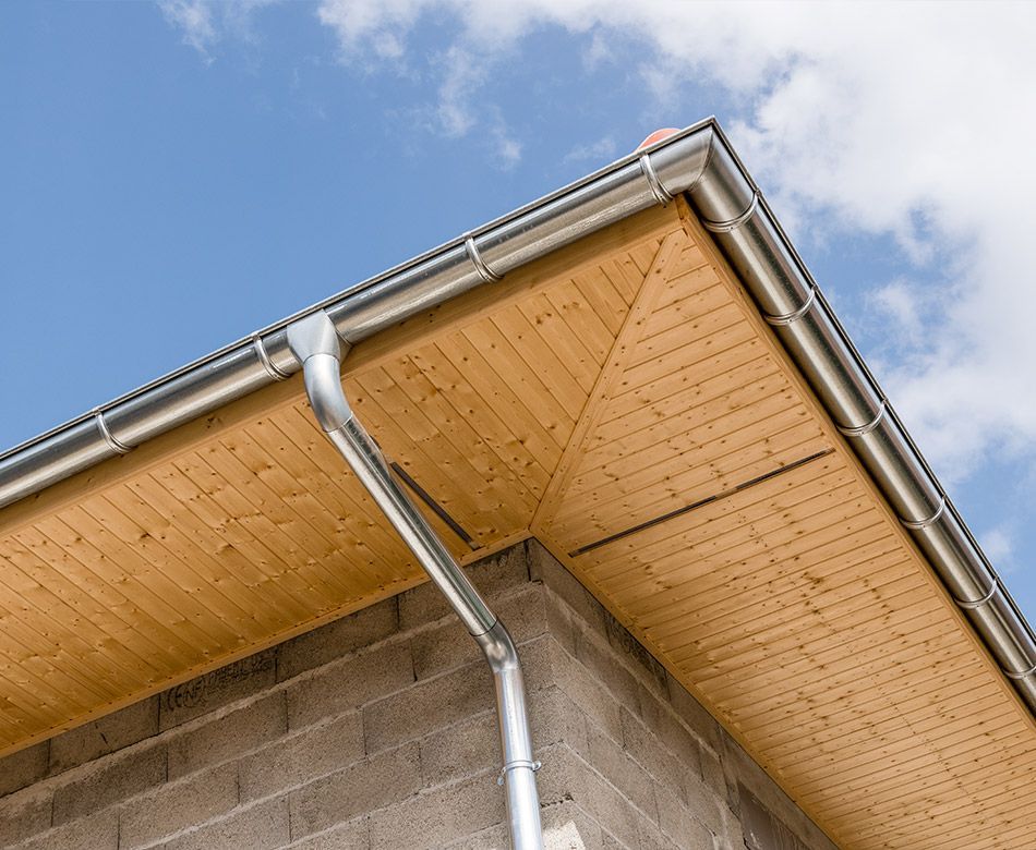 Gouttière en contre-plongée