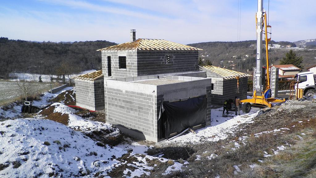 Construction d'une villa