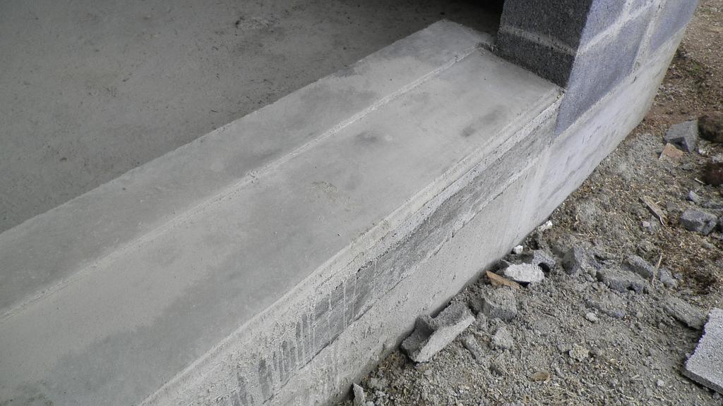 Seuil de porte béton