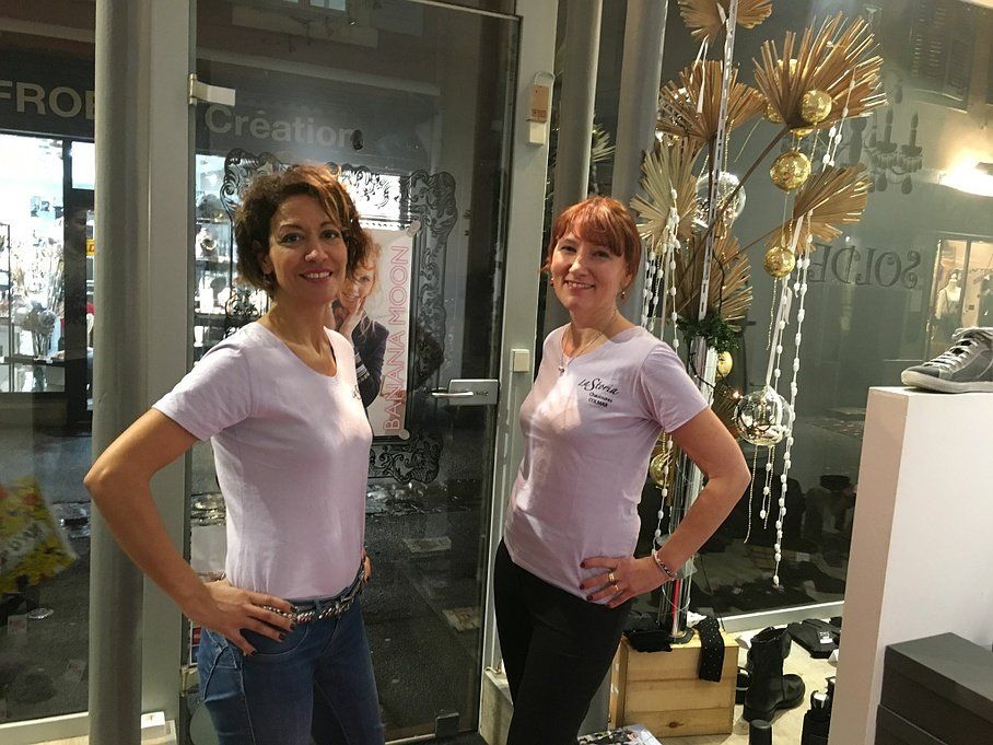 Myriam et Véronique vous accueillent à La Storia, magasin de chaussures Made in Italy à Colmar