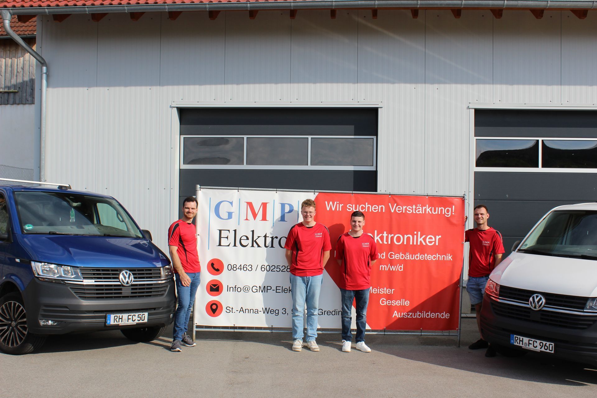 Elektroniker-Azubis von GMP Elektro