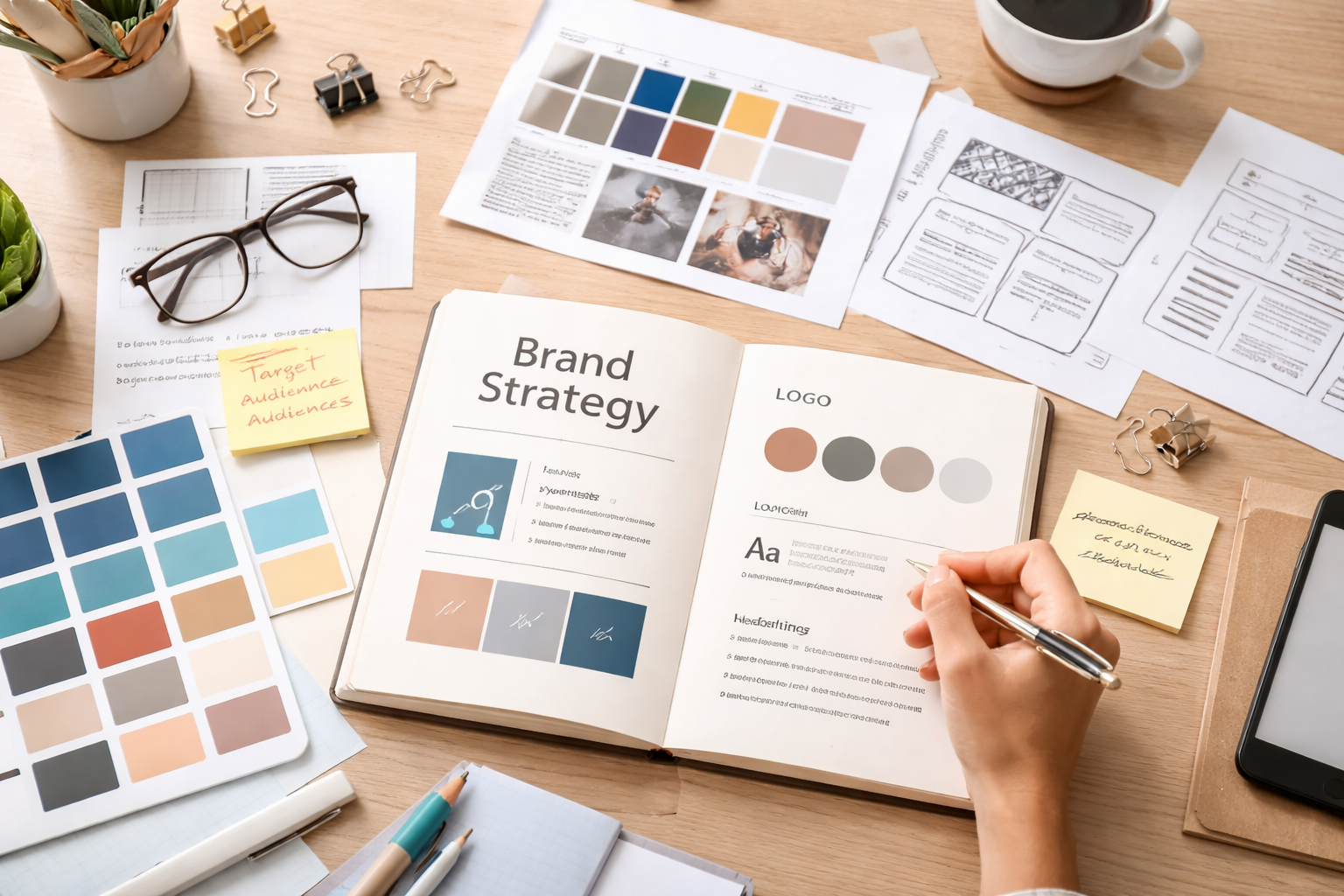 Persona che scrive su un quaderno 