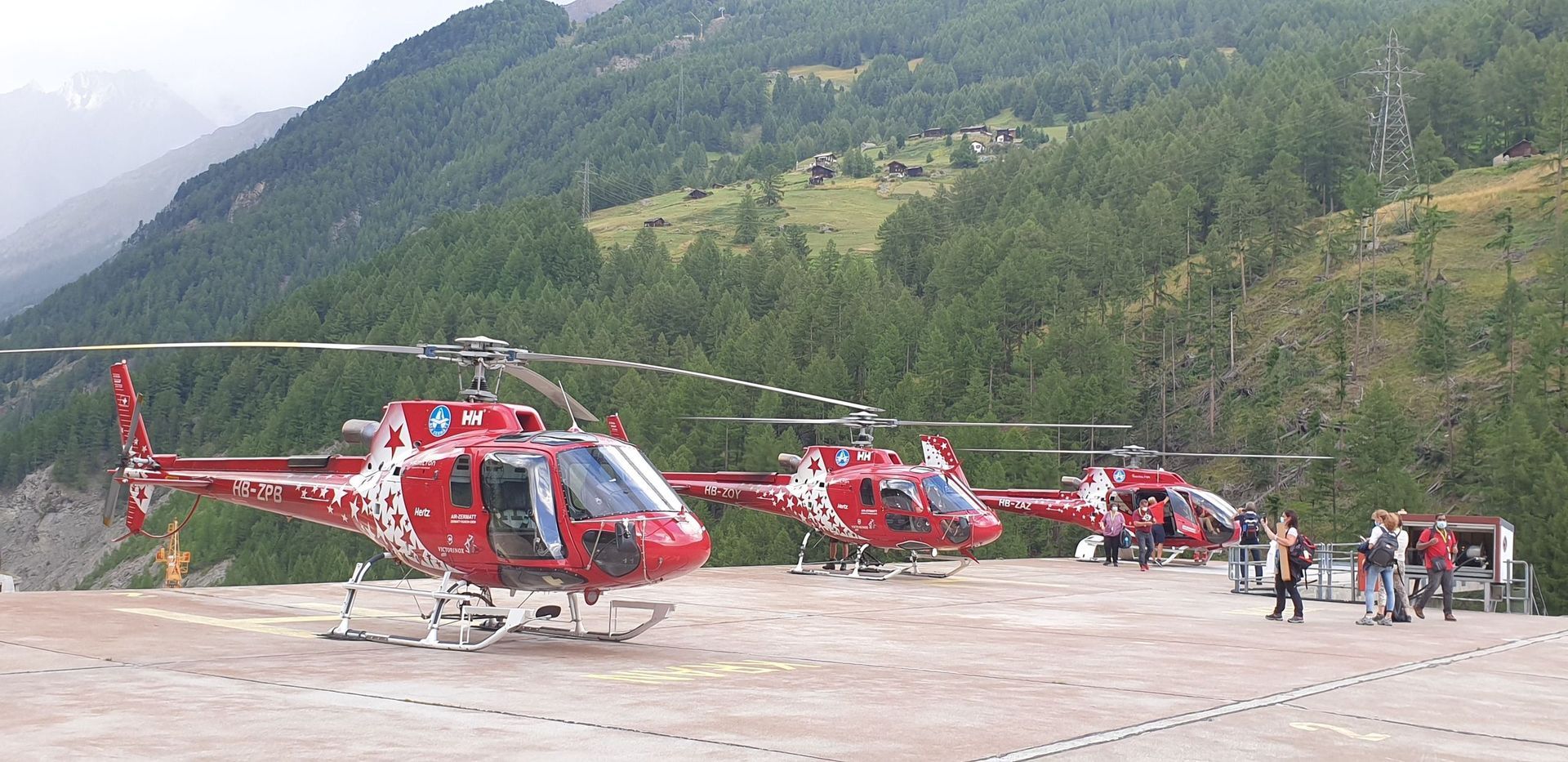 Heli-Landeplatz in Zermatt