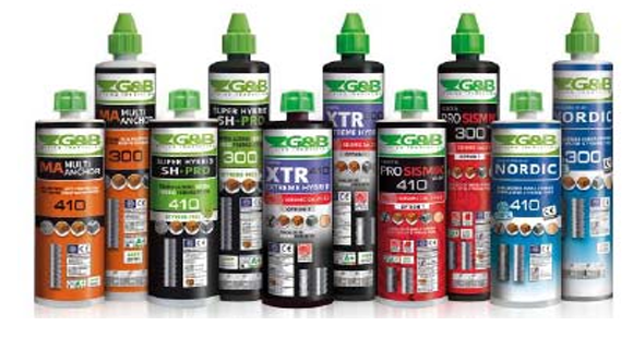 Botellas de sellador “ZegaB” con tapas verdes y etiquetas de diferentes colores.