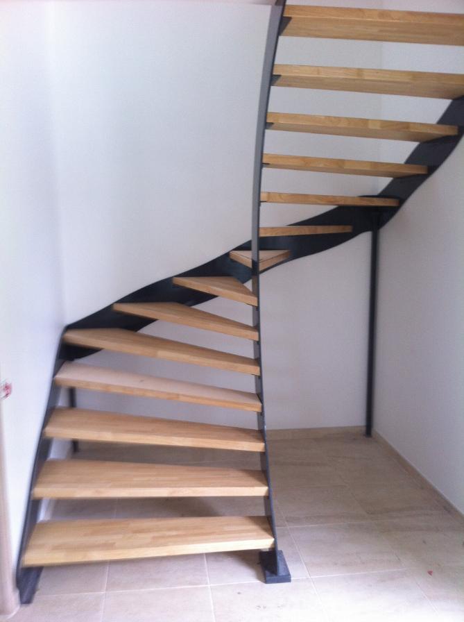 Escalier bois et fer