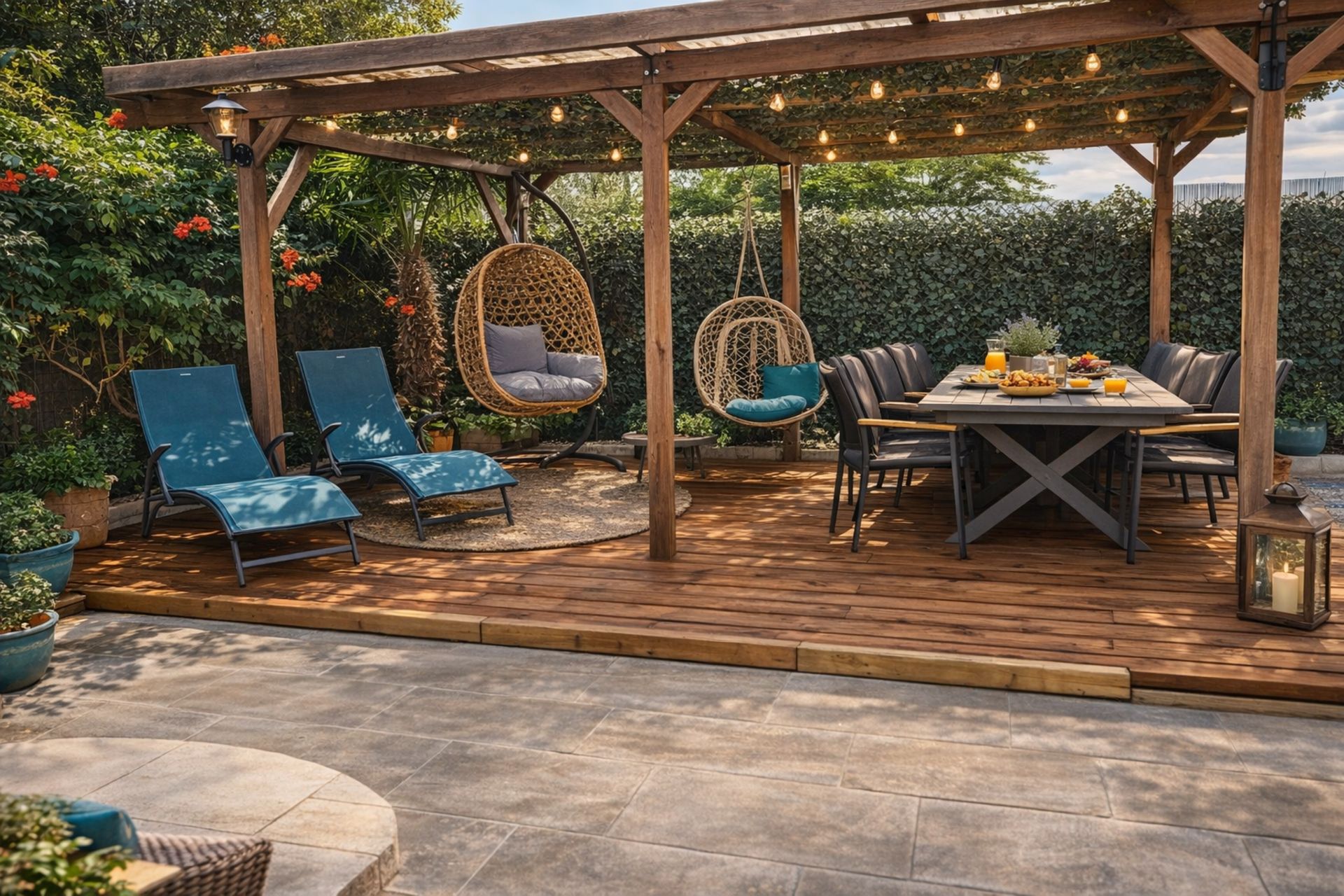 Location de vacances avec piscine et pergola en Drôme provençale