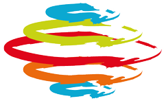 Icon eines bunten Kreisels