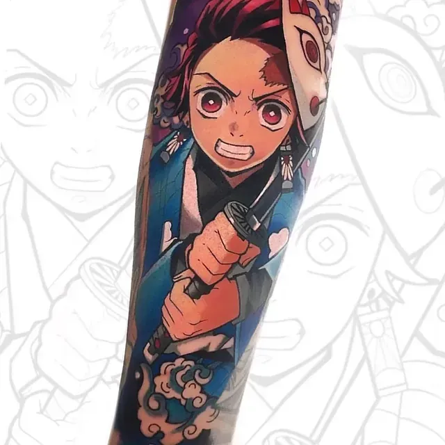 Ein Tattoo aus dem Anime 