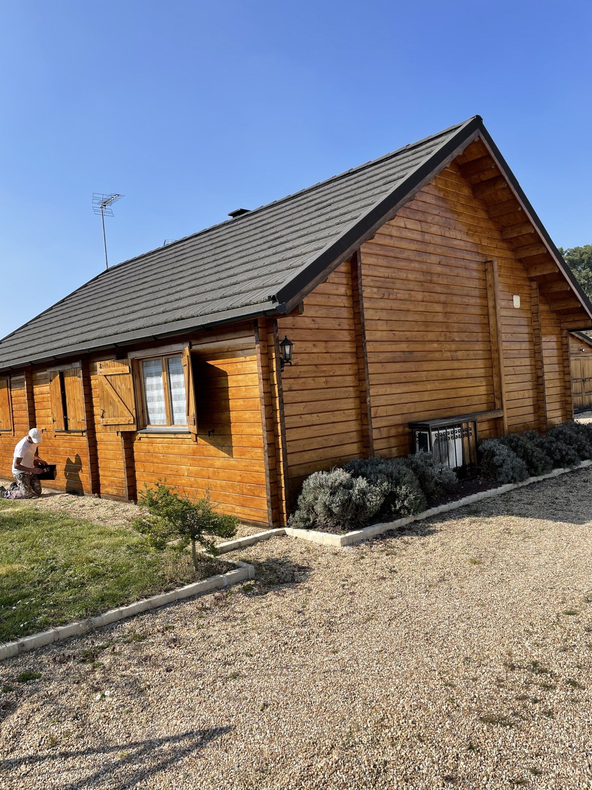 Peinture de maison en bois