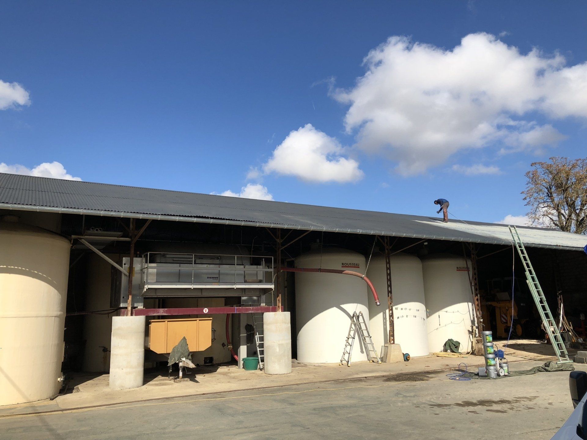 Toiture pour entrepôt