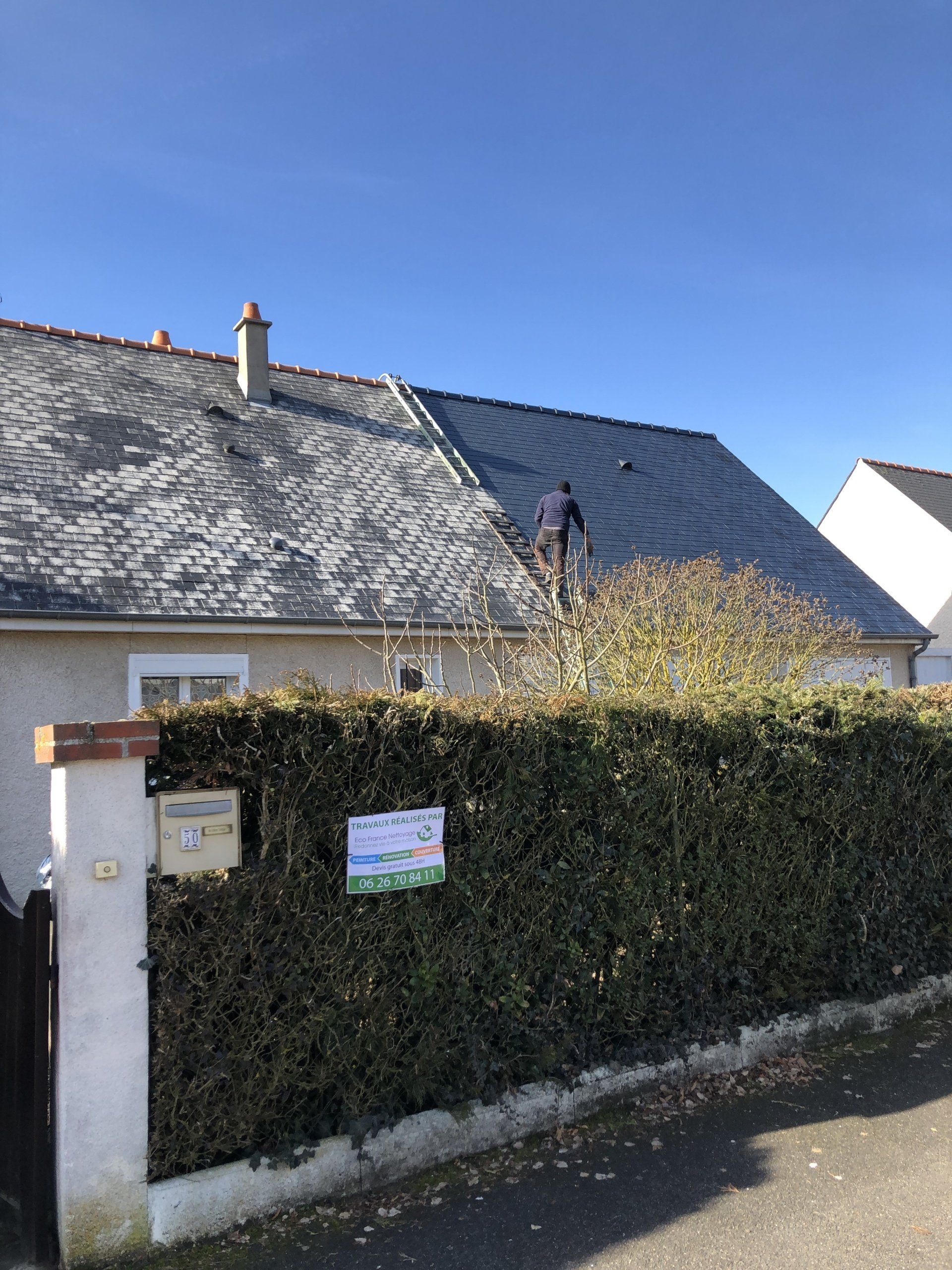 Démoussage de toiture