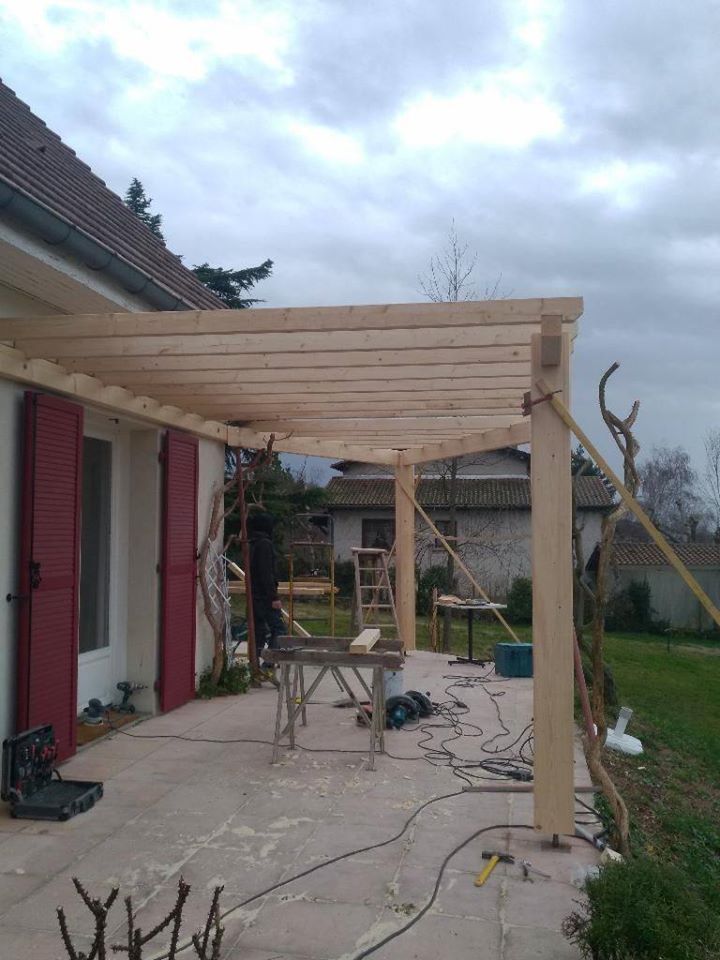 Réalisation d'une pergola