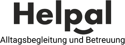 Ein schwarz-weißes Logo für ein Unternehmen namens Helpal