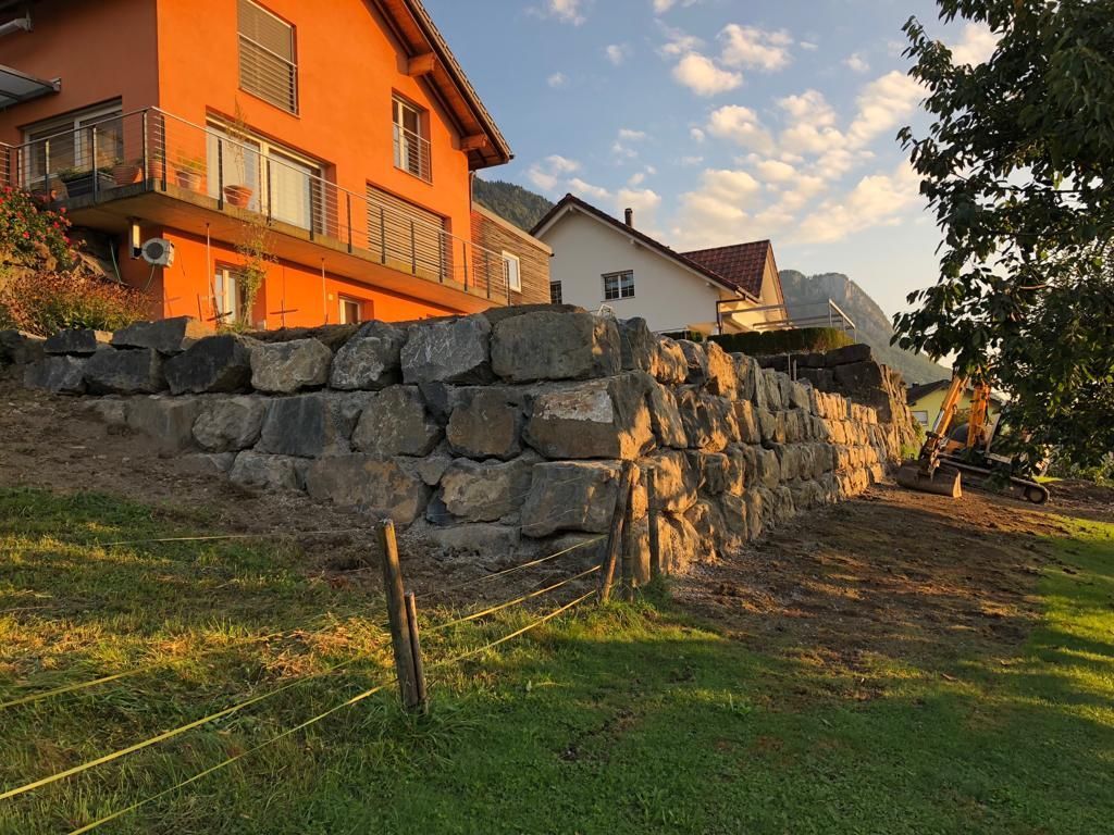 Natursteinmauer, Umgebung