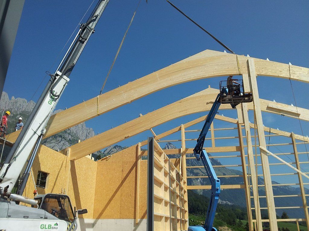 Stall Neubau - GLB Bau Gams