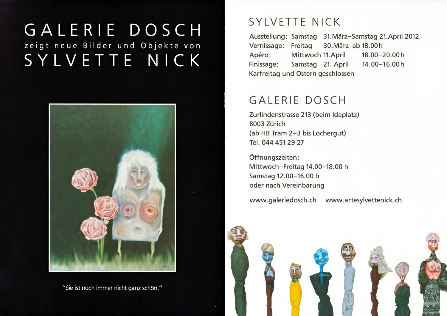 SYLVETTE  NICK
Bilder und Objekte