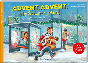 A book called advent , advent , ein gauner rennt