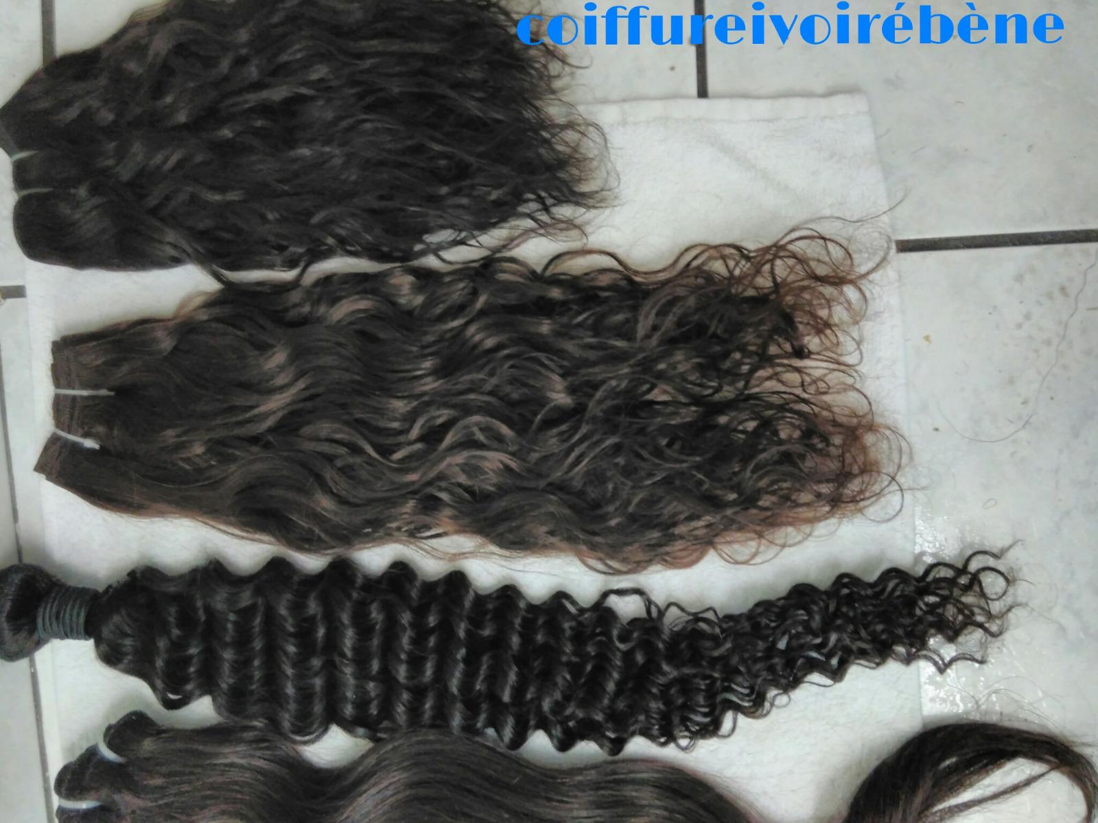 Cheveux ondulés , bouclés, frisés 100% indiens vierges non traités chimiquement et jamais colorés.