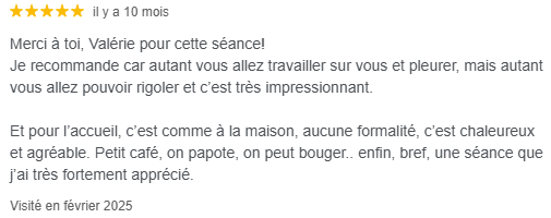Avis Google 1 effectué il y a un, 5 étoiles